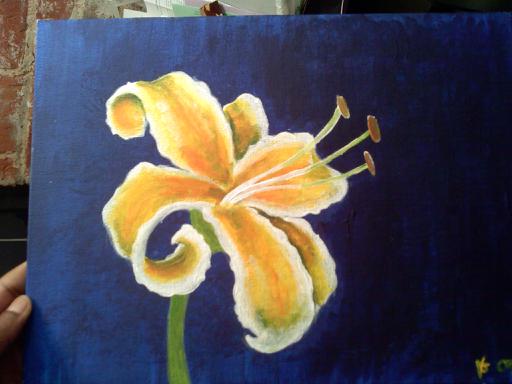 Lily painting