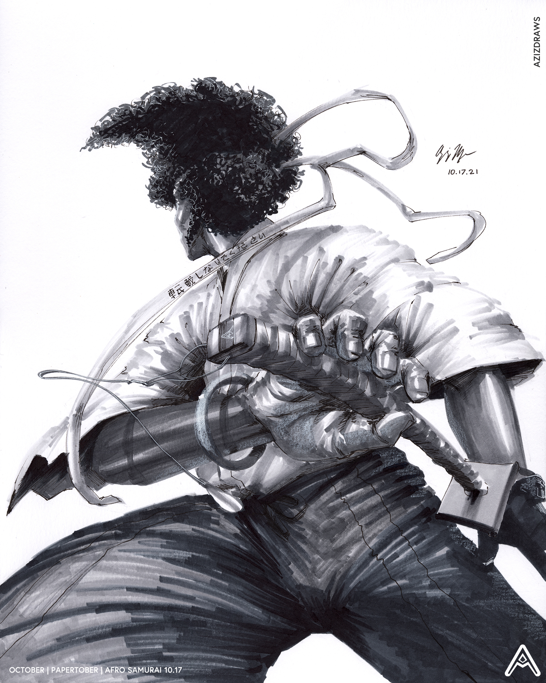 Afro Illustration - Characters & Art - Afro Samurai