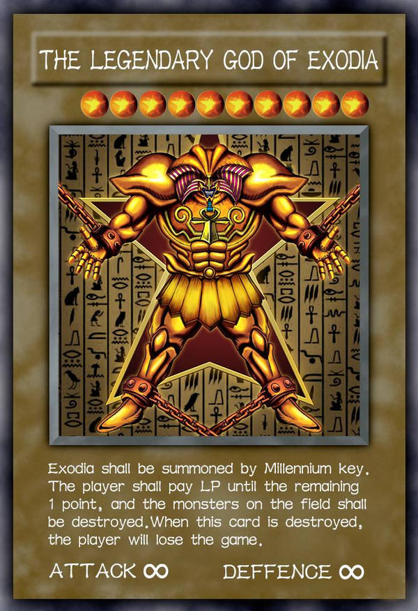 yugioh god cards and exodia Yu-Gi-Oh!! Blue Eyes White Dragon! EXODIA! Cards! 100 Card Lot! with RARES Guaranteed! : Toys & Games making it a must exodia yugioh by ybjwell on