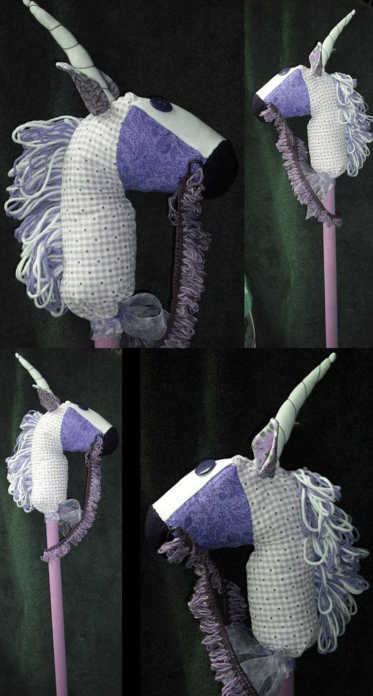 Amethyst Unicorn Hobby horse