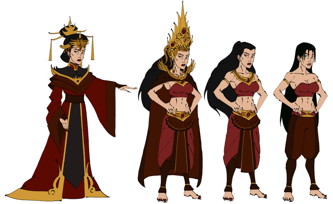 ATLA Rule 63: Female Ozai Lineup by dueoks1ni on DeviantArt