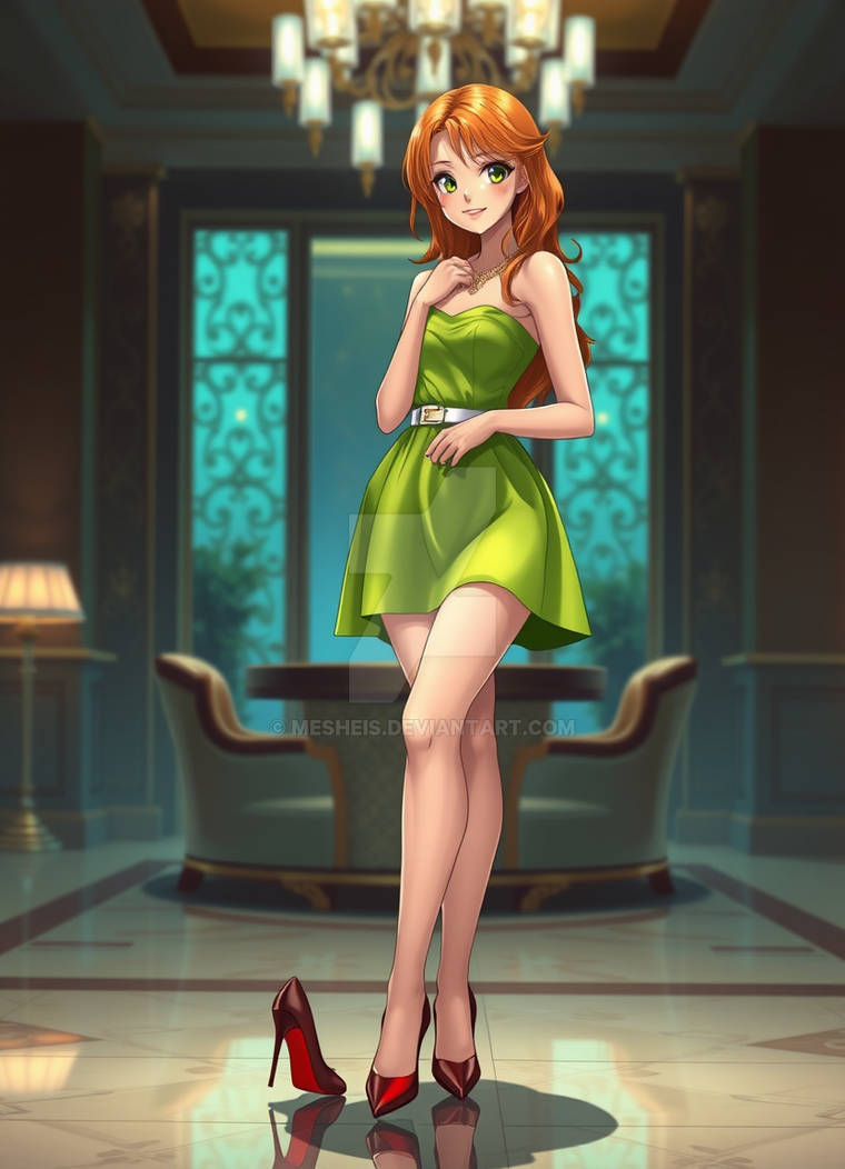 Flirting at the hotel lobby