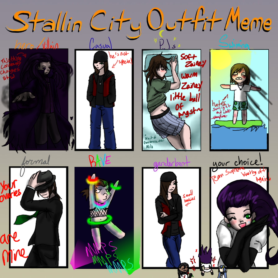 SC Zaine Outfit meme