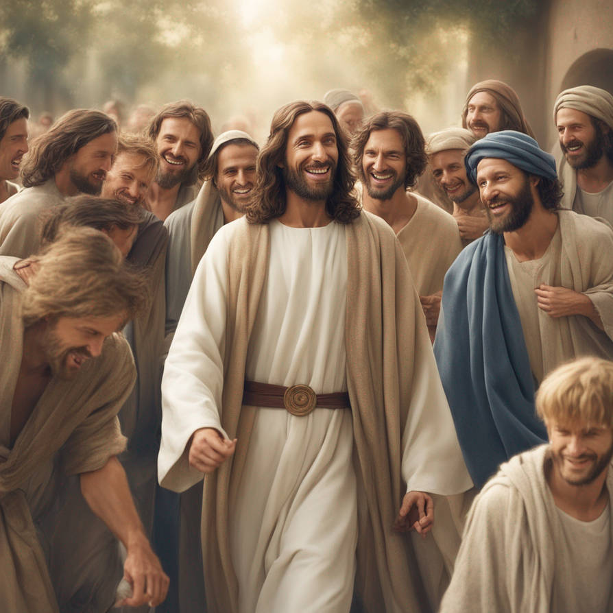 Christianity - Jesus, The Friend, with His friends by yongden on DeviantArt
