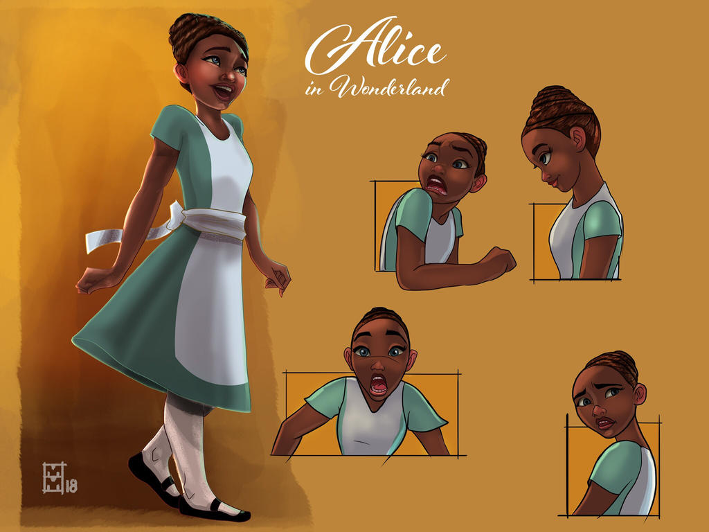 Alice Character Design Character design on Alice from Alice in Wonder by mattasticmitchell on ...