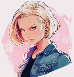 Android 18 Bust Splash