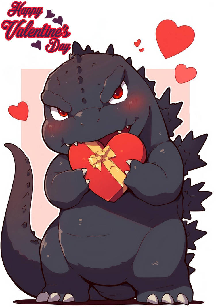 Happy Valentine's Day 2024 from Godzilla by TheFellow on DeviantArt