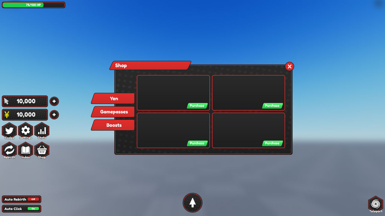 Anime Clicker Game Player Stats UI by Gearbtw on DeviantArt