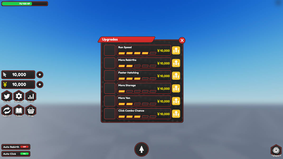 Anime Clicker Game Player Upgrades UI by Gearbtw on DeviantArt
