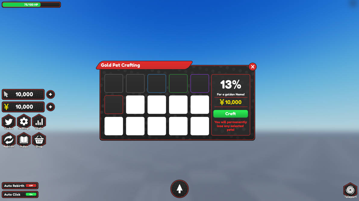 Anime Clicker Game Pet Crafting UI by Gearbtw on DeviantArt