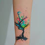 watercolor tree cover up