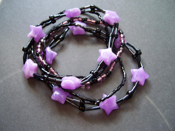 Black and purple little starz