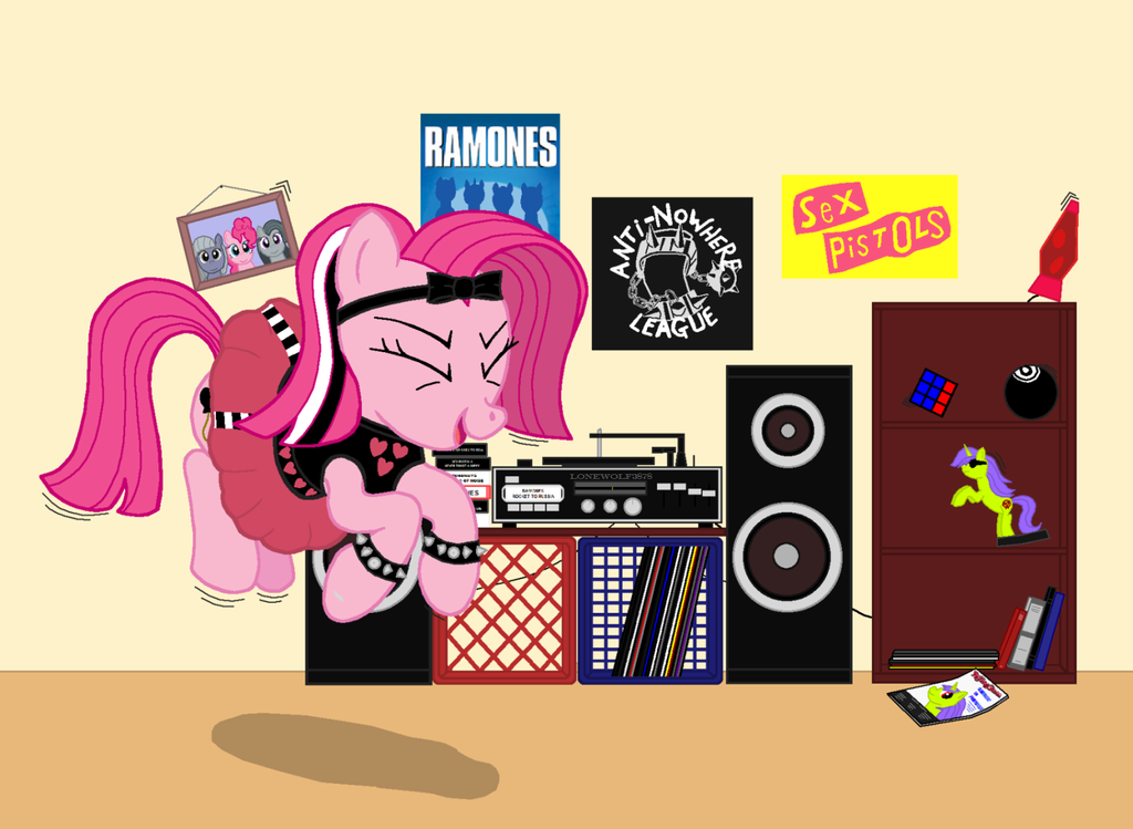 Pinkie is a Punk Rocker