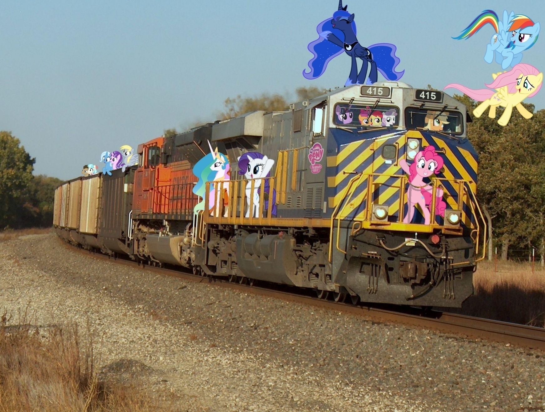 Mlp Train Engineer My Little Pony Hype Train (Updated for S7) by lonewolf3878 on DeviantArt