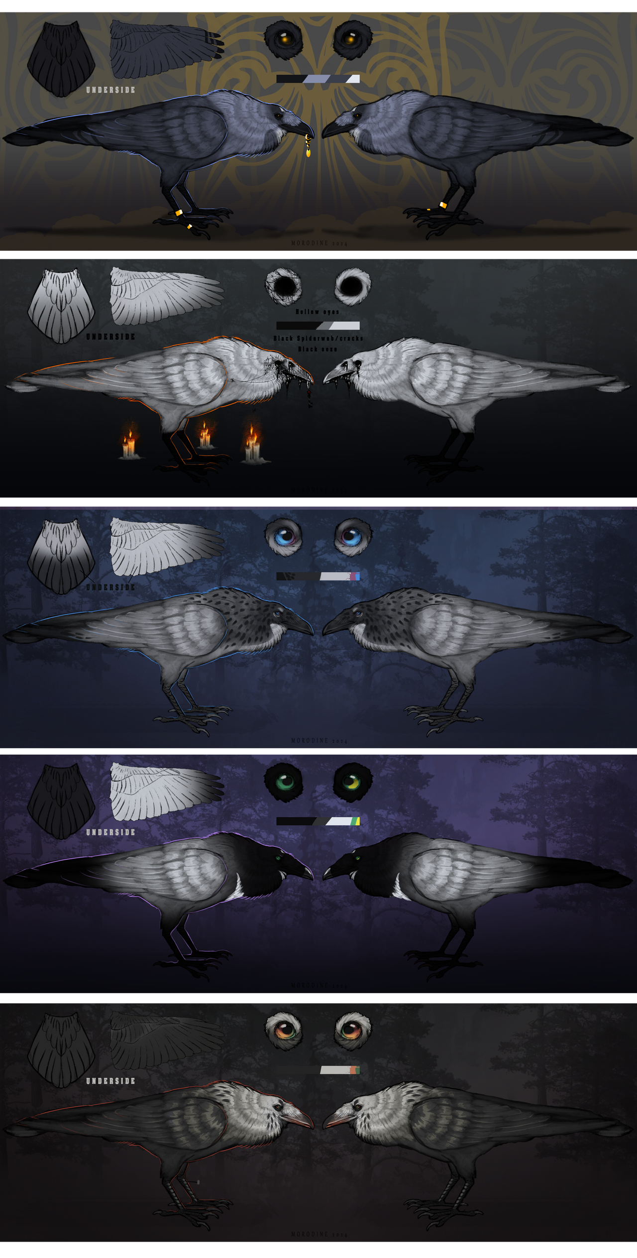 Raven Variations Raven Design Batch 3 by Morodine on DeviantArt