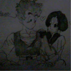 DBZ Gohan and videl Fanart