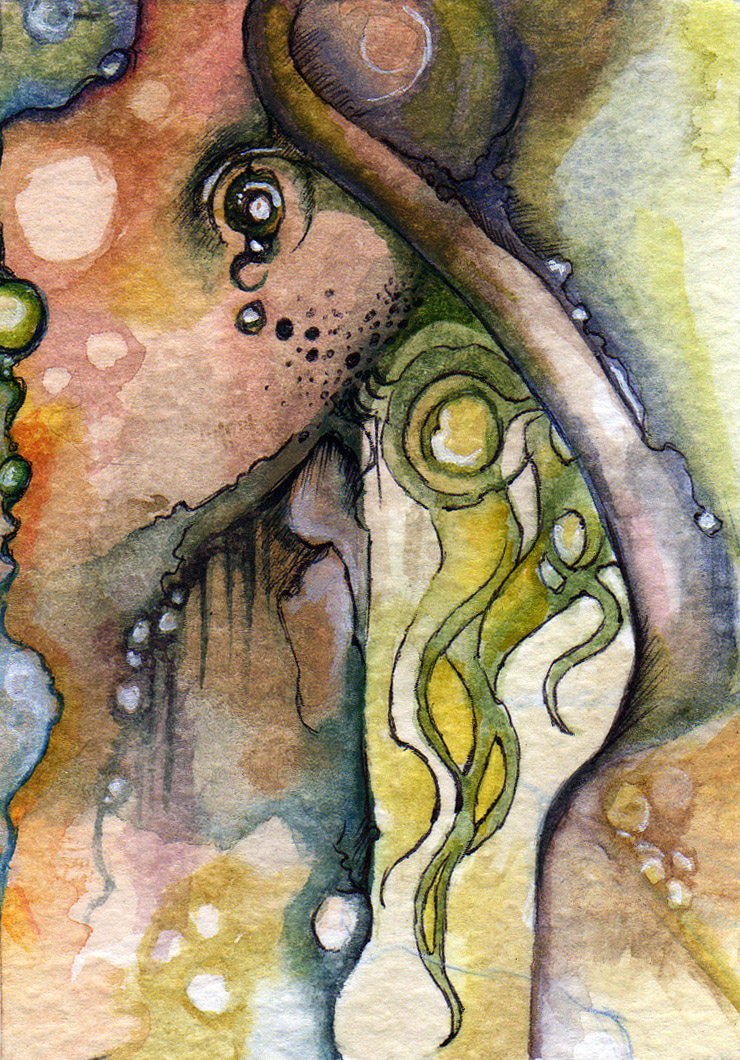 Watercolor Abstract ACEO