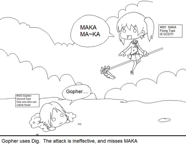 Gopher VS MAKA - Battle Start