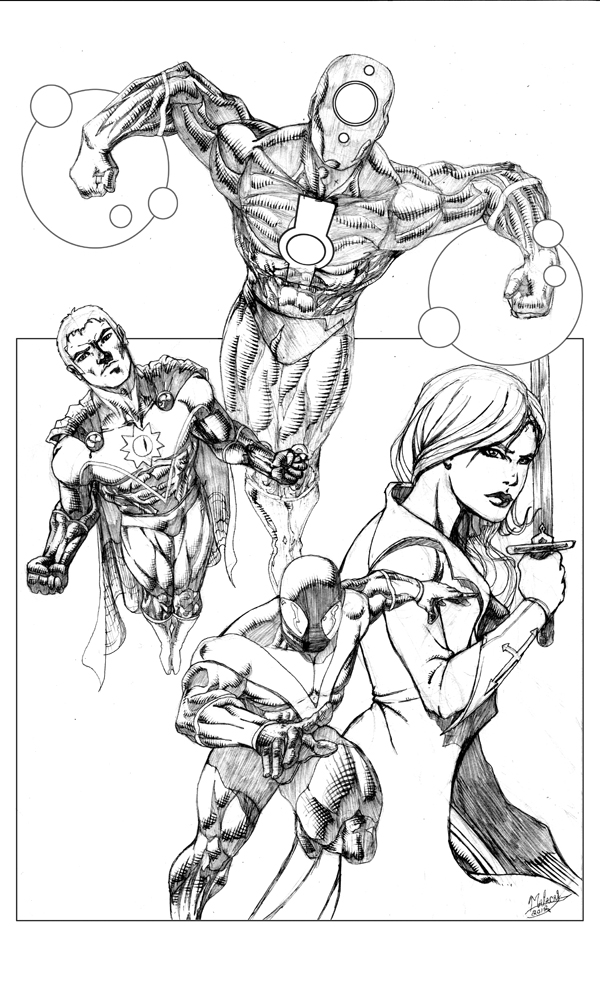 Arcadia Anthology #6 -cover pencils