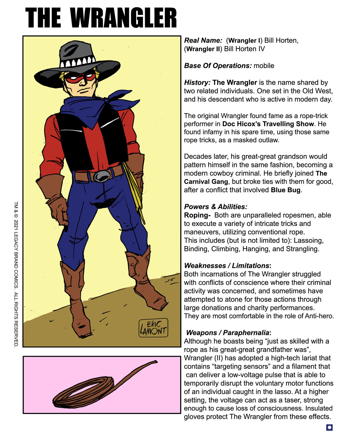 Deviantart Wranglers The Wrangler - bio by LegacyHeroComics on DeviantArt
