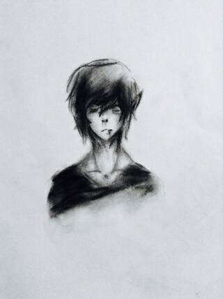 emo boy drawing alone by cinty34 on DeviantArt