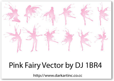 Pink Fairy Vector by DJ 1BR4