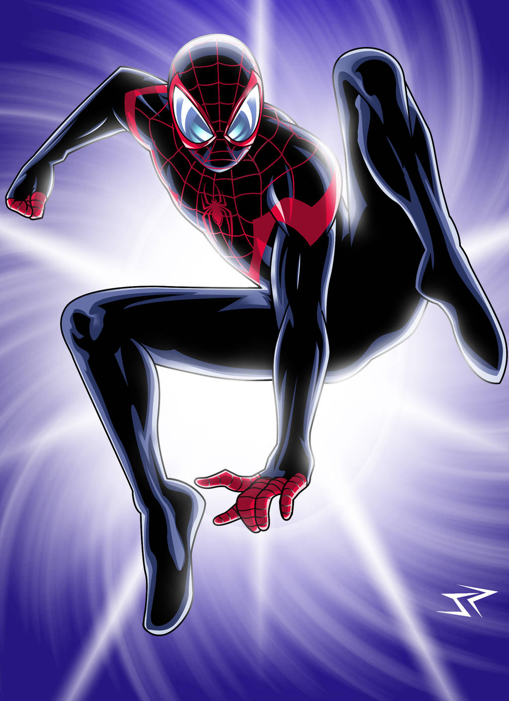 Ultimate Spiderman Miles Morales Art By Jonathanpiccini Jp On Deviantart