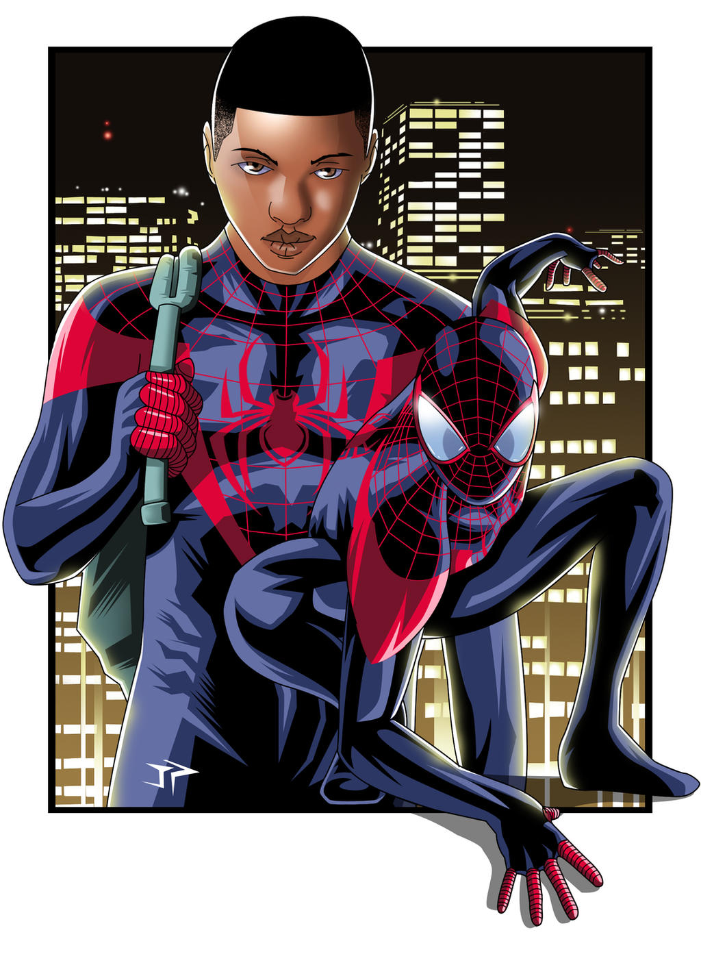 Ultimate Spiderman Miles Morales art by JonathanPiccini-JP on DeviantArt