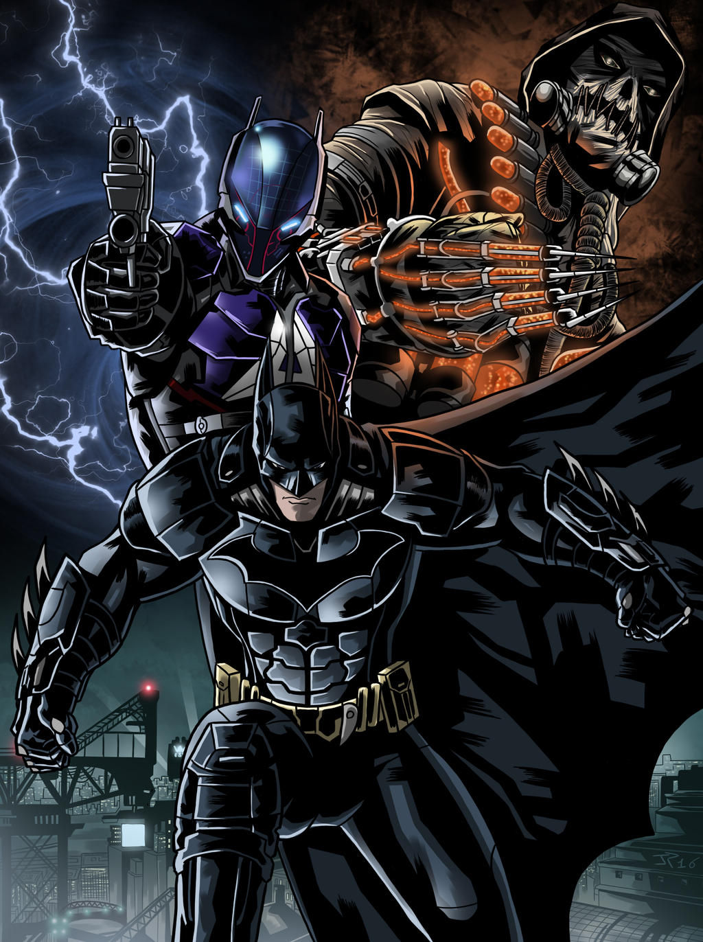 Batman Arkham Knight poster to colors by JonathanPiccini-JP on DeviantArt