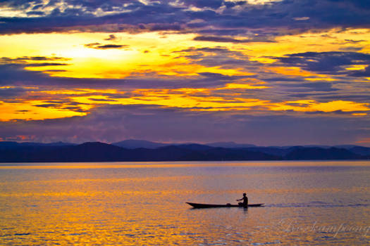 Sunset at Waena Beach