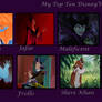 My Top Ten Disney Villains List