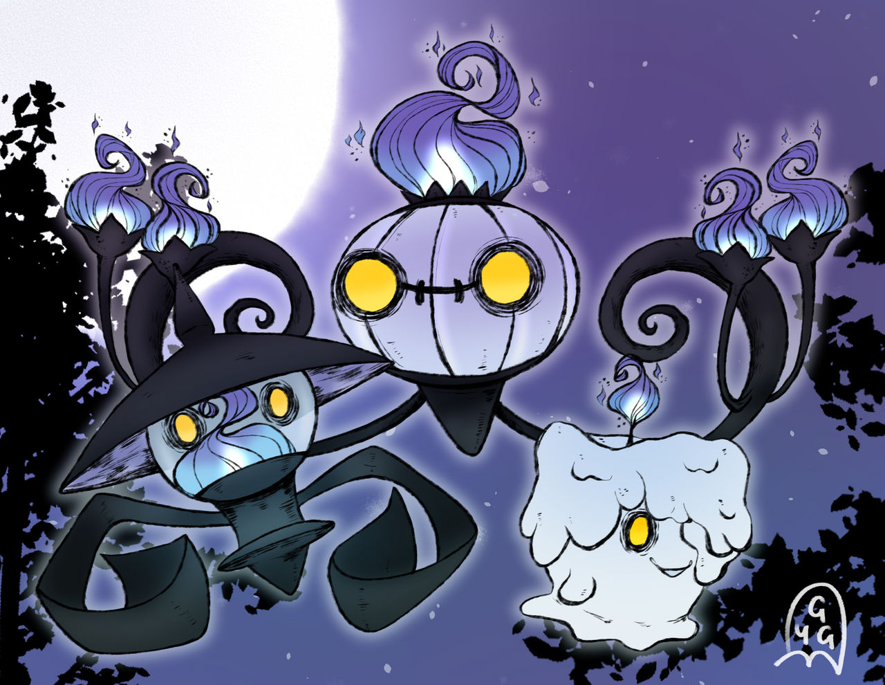 Litwick Evolution by sleepybatart on DeviantArt