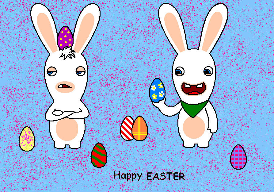 Easter Rabbit Clapping Rabbids and me:Happy Easter by LuRabbid on DeviantArt