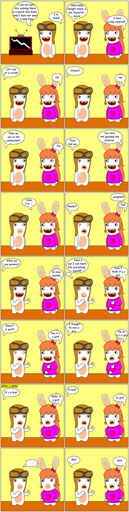 Never say rabbids - the surprise by LuRabbid on DeviantArt