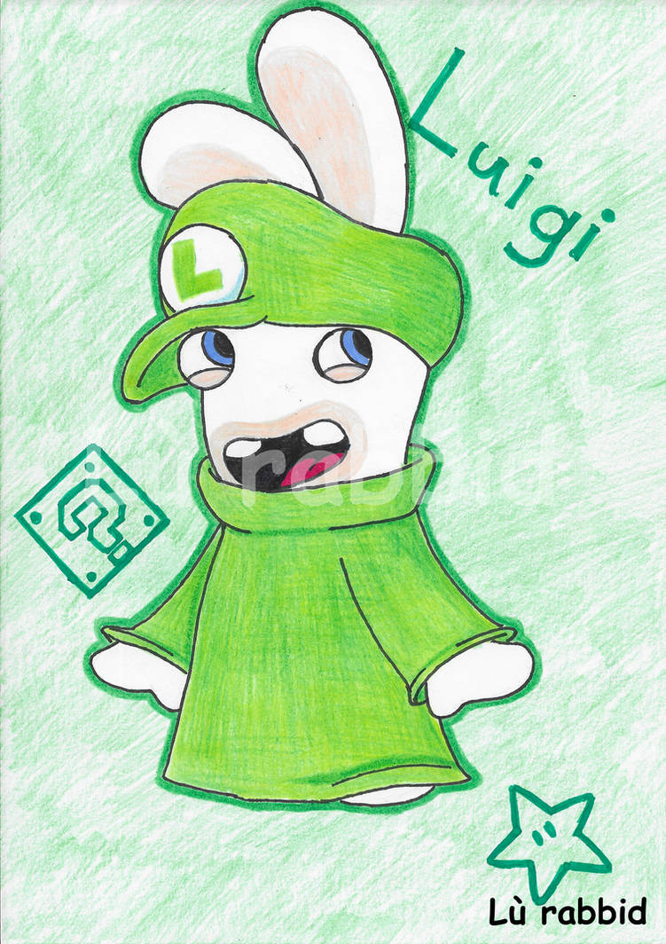 Rabbid Luigi by LuRabbid on DeviantArt