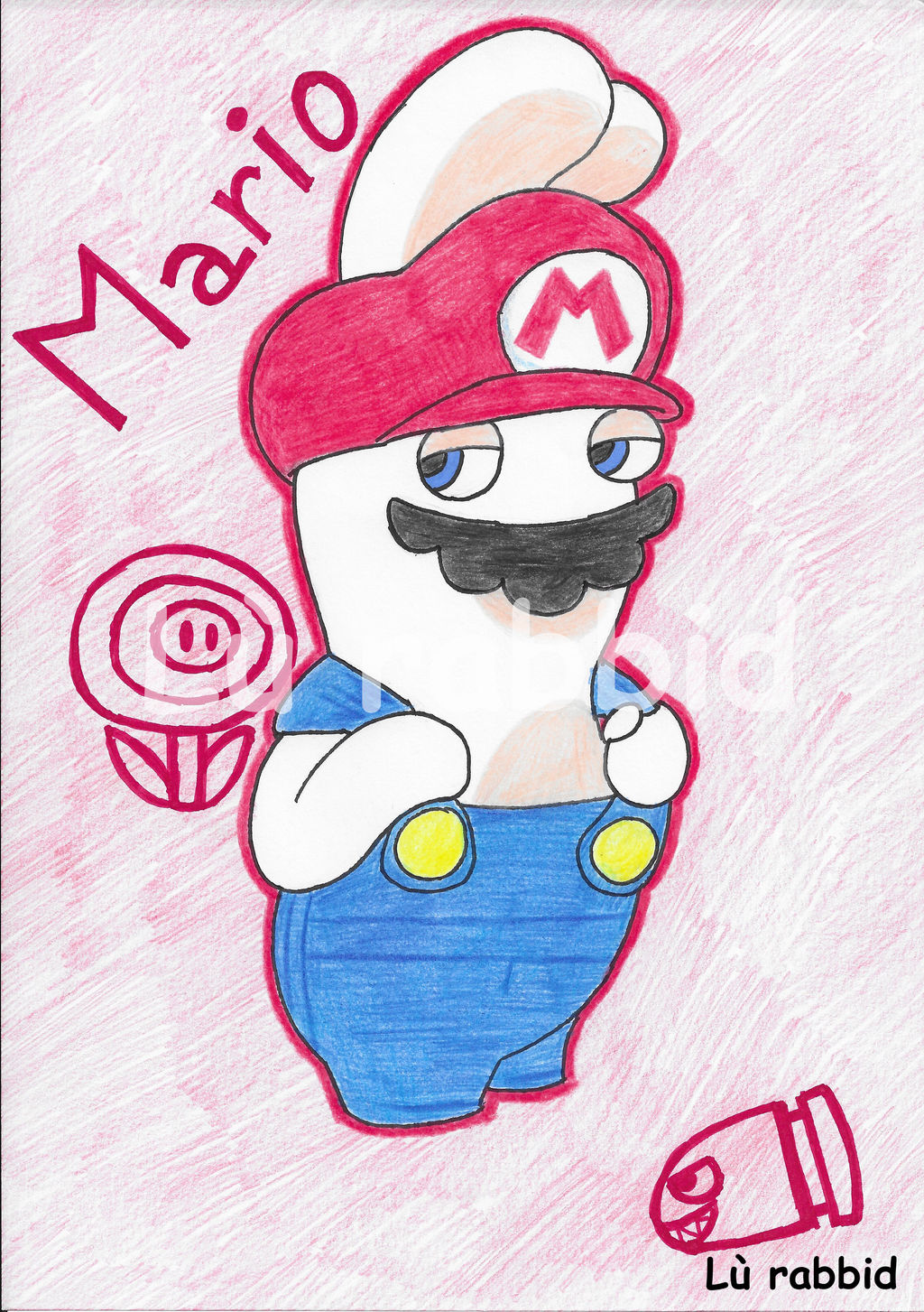 Rabbid Mario by LuRabbid on DeviantArt