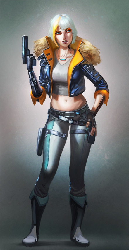 Cyber Punk Girl by Lothrean