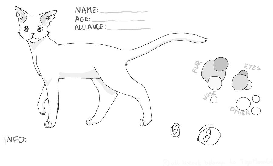 Warrior Cats Reference Base by TigerMoonCat on DeviantArt