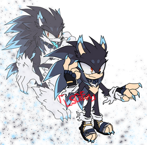 [Sold] Sonic Adopts black-blue werehog.