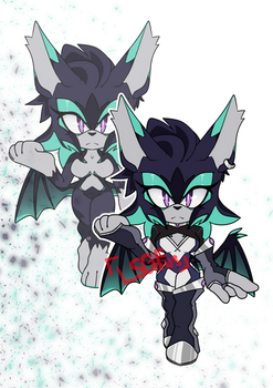 [open] Sonic Adopts green-black bat.