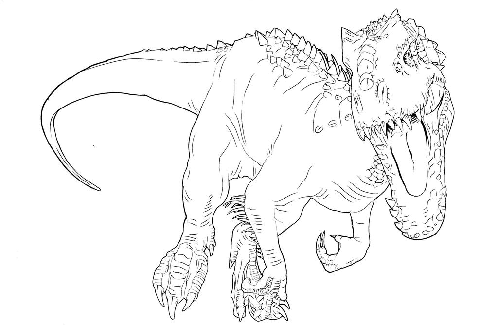 Coloriage Jurassic World Indominus Rex Dibujos Para Colorear De Jurassic World Indominus Rex - páginas para