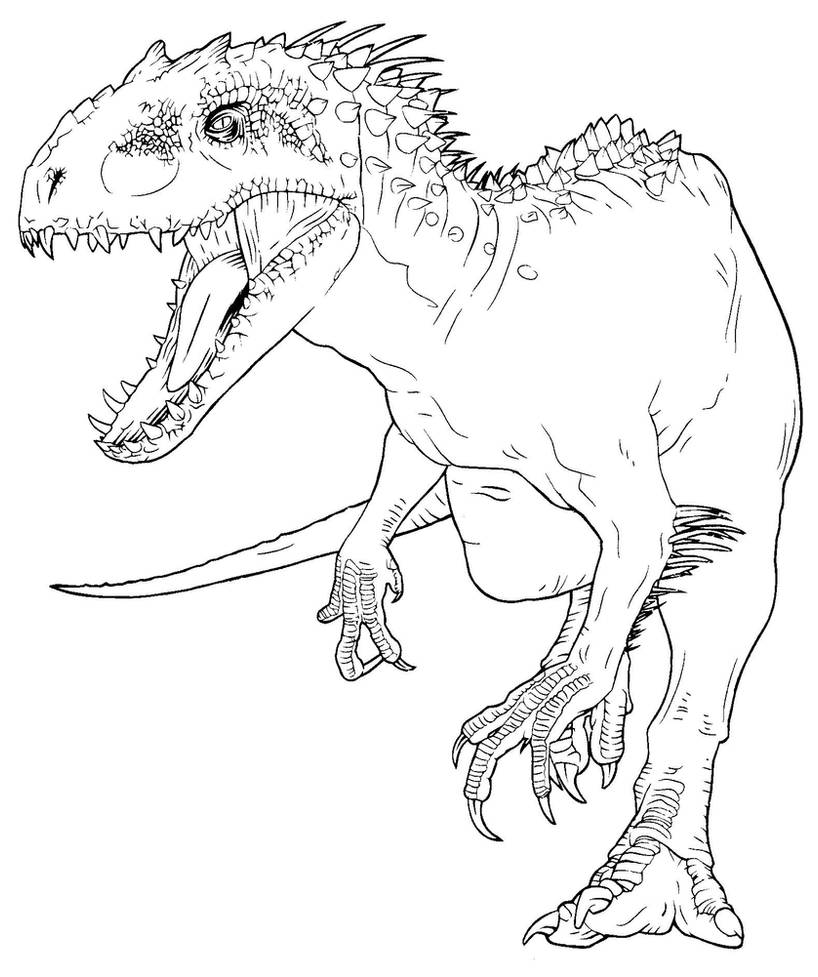 JW color book Indominus Rex 3 by indominus-rex15 on DeviantA