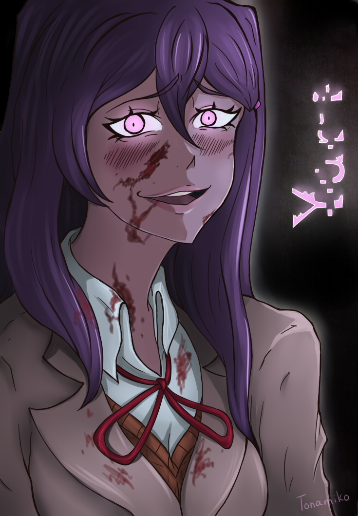 Doki Doki Literature Club Yuri Wallpaper FullHD by Yaymun on DeviantArt