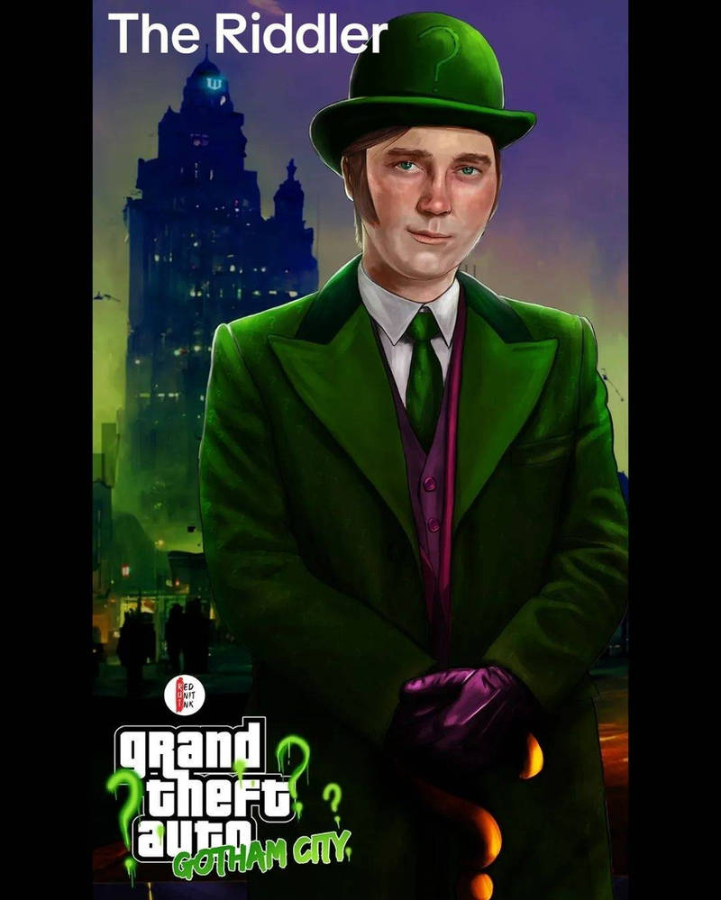 Githam Riddler The Riddler - GTA Gotham City by RedUnitInk on DeviantArt