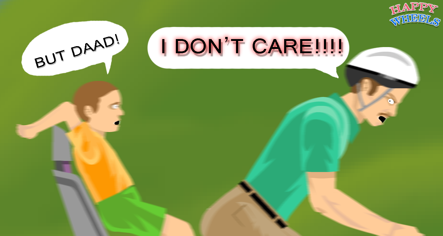 Happy Wheels I Don T Care By Hopeabandoner On Deviantart - pewdiepie in happy weels featuring i dont ca roblox
