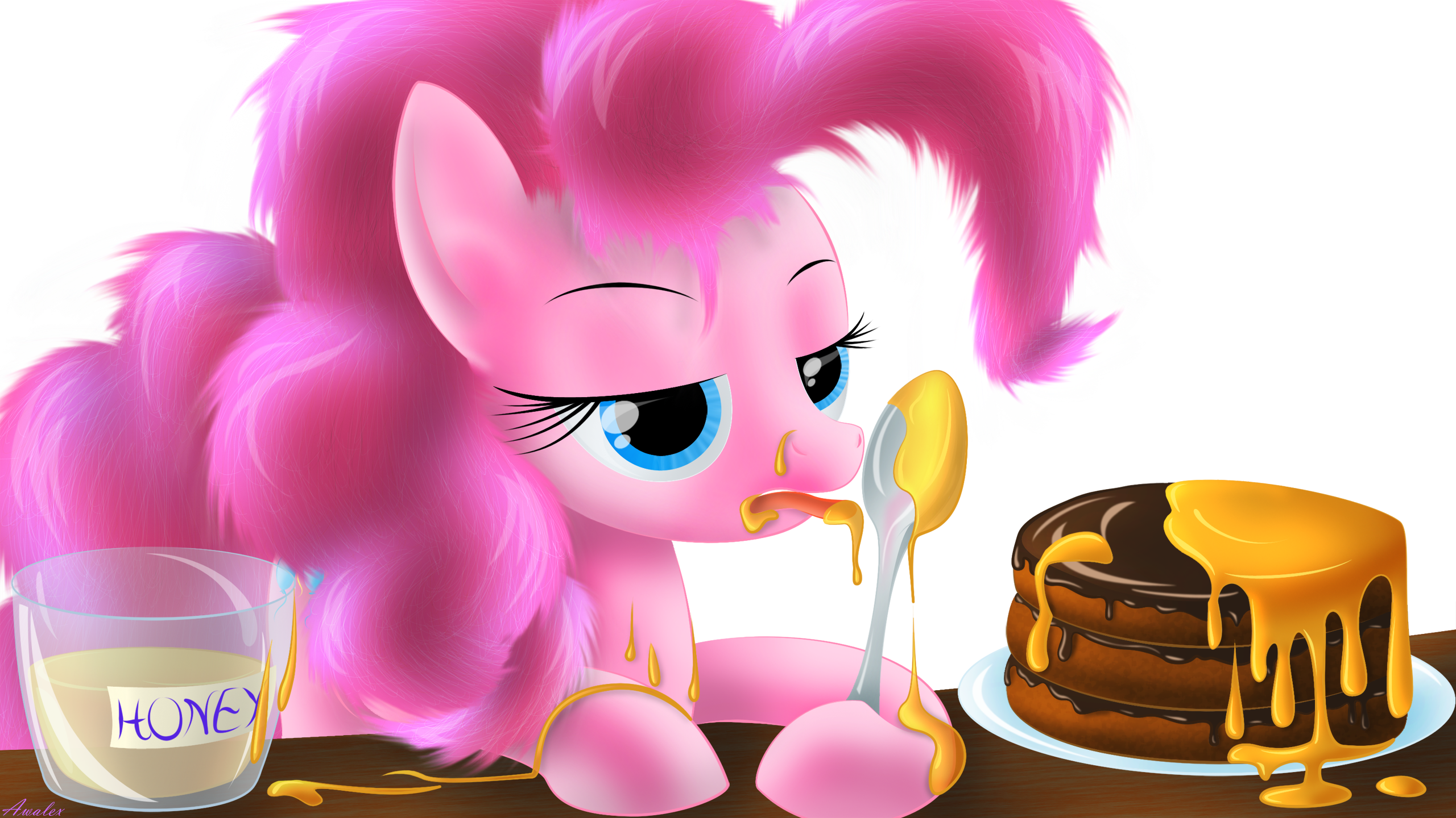 Pinkie and honey-cake