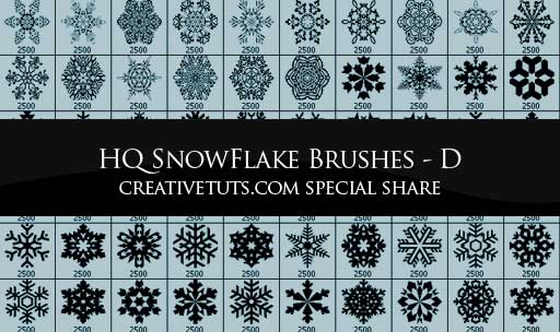 Snowflakes PS Brushes - D