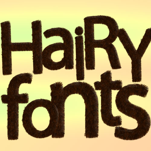 Hairy Fonts