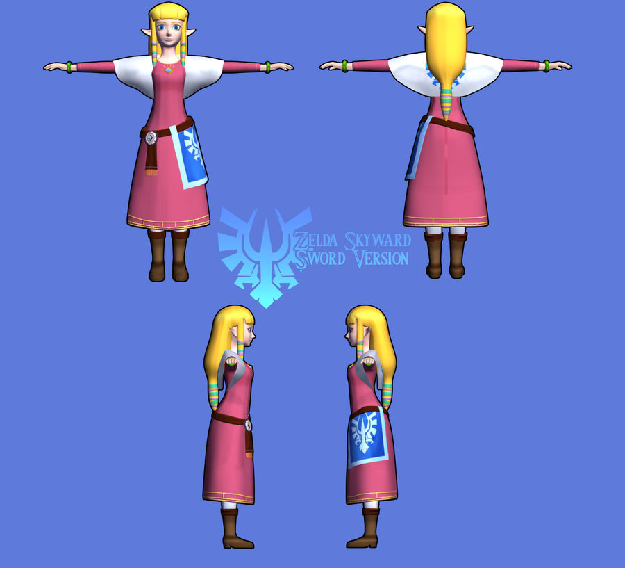 Zelda Model Zelda 3d Model by Dosiguales on DeviantArt