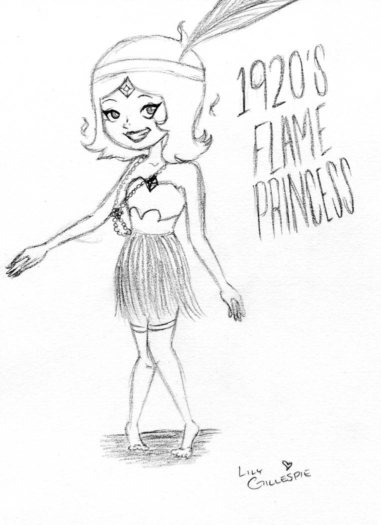 Flapper Flame Princess by OrionsBoo on DeviantArt